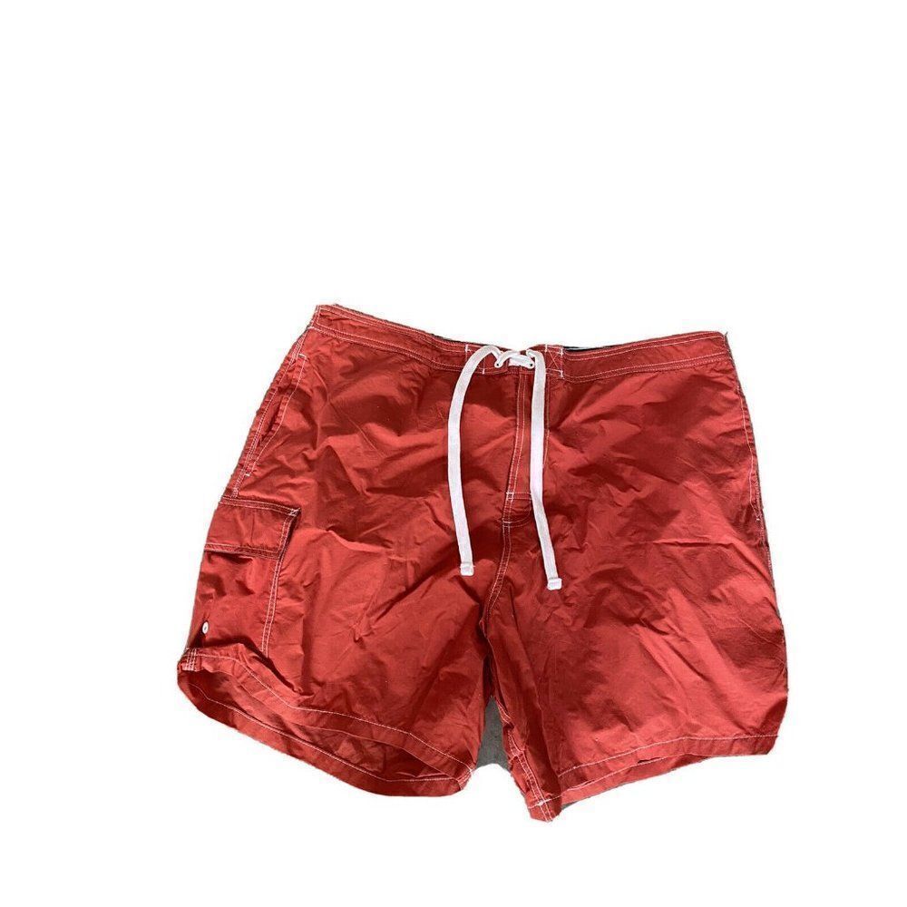 Islander Red Mens Swim Trunks Bottoms Swimwear Size XL